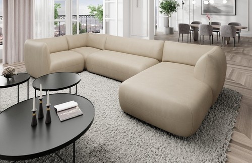 Sofa leder designercouch - sofa,