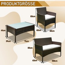 Sitzgruppe Polyrattan Möbel