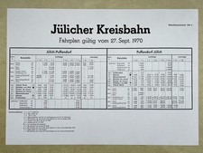 Letzter Aushangfahrplan der