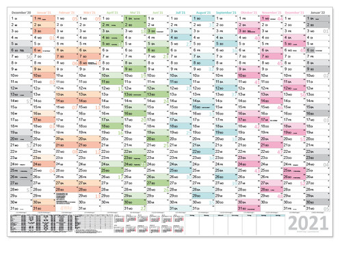 Color wandkalender a1 a0 - color,