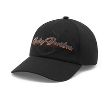 Harley-Davidson Essential Script Strapback Cap Damen Schirmmütze schwarz