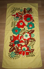 Chinesisches Handtuch- Badetuch-Duschtuch-Badestola-DDR-Blumen-61x122cm-Neu/unb.