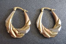 Creolen Tricolor Gold 333