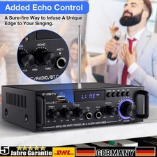 1200W 2-KANAL Bluetooth Stereo Verstärker Amp HIFI Tuner Audio USB SD Auto DHL