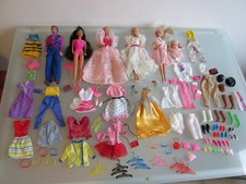 Konvolut Barbie/Ken/Petra Mattel Puppen Kleidung Schuhe Vintage 80er Jahre