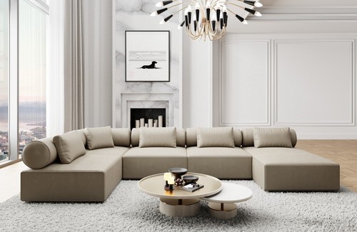 Sofa leder wohnlandschaft - sofa,