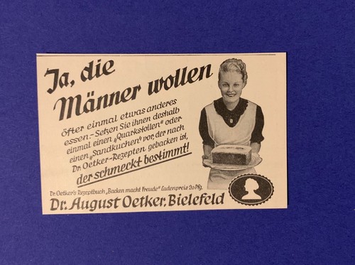 Oetker bielefeld 1936 - oetker,, bielefeld,