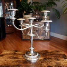 Vintage versilberter 5-armiger