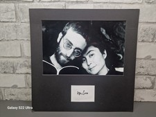 Yoko Ono signierte Karte John
