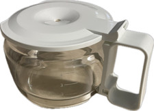 Kaffeekanne Teekanne  Ersatzkanne Universalkanne Glaskrug Weiß 4 Tassen