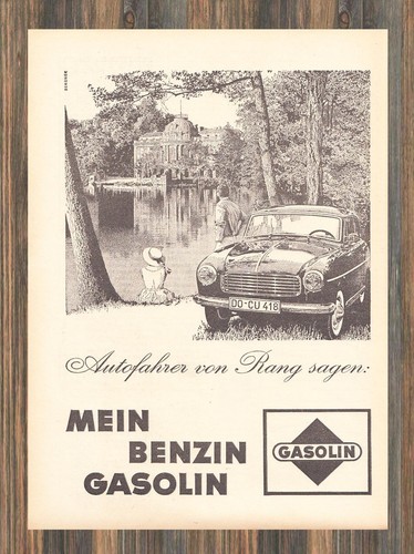 Gasolin reklame werbeanzeige - -,