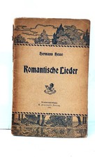 Hermann Hesse: Romantische Lieder. Erstausgabe des Erstlings