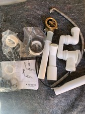 Ein-Ab-Überlaufgarnitur Kludi für Badewannen Komplett mit Feinbauset Chrom