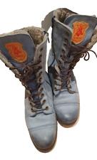 Stiefelette, Stiefel, Schuhe, Damen, Nobrand, hellblau, Gr. 39