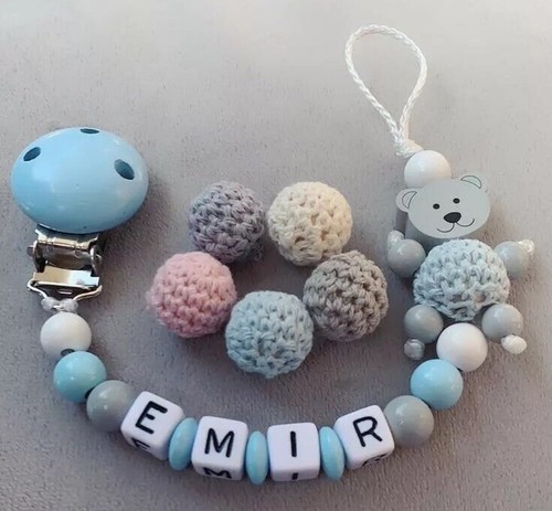 Schnullerkette mit namen - mit,
