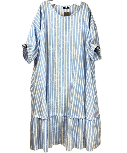 Akh form kleid streifen - kleid,