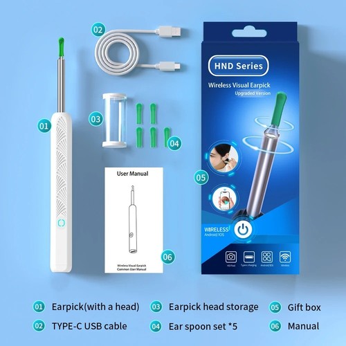 Ohrreiniger mit kamera otoskop - mit,