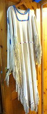 HIRSCHLEDERKLEID  LANGE ÄRMEL  INDIANER  GR: 34-enge 40  CIVIL WAR  HANDMADE