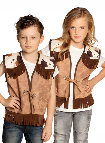 Cowboyweste mit fransen - mit,