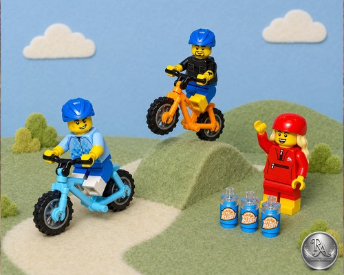 Lego figuren sport - sport, radfahrer