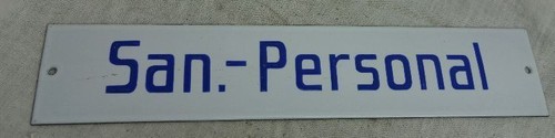 Altes emailschild aus - altes,