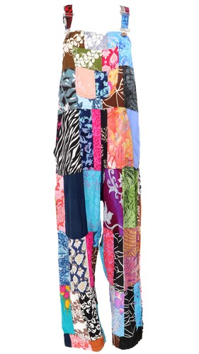 Patchwork upcycling latzhose - patchwork,