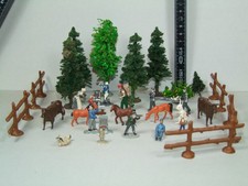 Konvolut Zäune Bäume Pferde