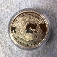 Seltene Canada 20 Dollar Gedenkmünze 2010 in Feinsilber
