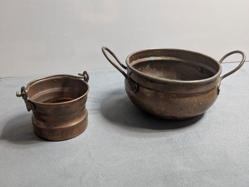 Vintage kupfergefäße - 2x,