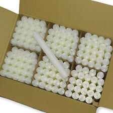 144er Box Bolsius Rustik Stabkerzen 180x22mm Haushaltskerzen Tafelkerzen - weiß