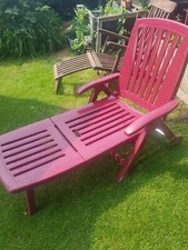 STEINER Klappliege aus Kunststoff - Weinrot