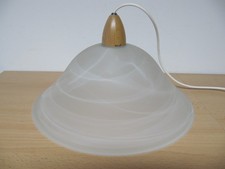 Hängelampfe mit Glasglocken Schirm (geschliffen) Milchglas