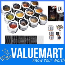 Gewürzdosen Edelstahl Set 12