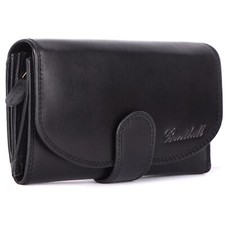 Damen Geldbörse Echt Leder Portemonnaie RFID Portmonee viele Kartenfächer Vintag