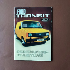 Ford Transit Bedienungsanleitung Betriebsanleitung Handbuch  1979