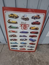 XXL Blechschild , Werbeschild ,Classic Sports Cars, Oldtimer, 
