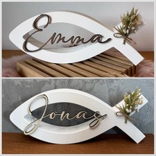 Fisch Raysin mit Namen Holz