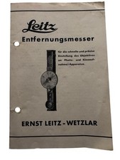 #A0836- Leica Leitz Entfernungsmesser Broschüre Brochure-1934