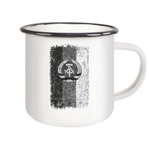 Ddr emaille tasse heimat - ddr,