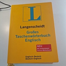 Langenscheidt Großes Taschenwörterbuch Englisch. Englisch-Deutsch/Deutsch-Englis