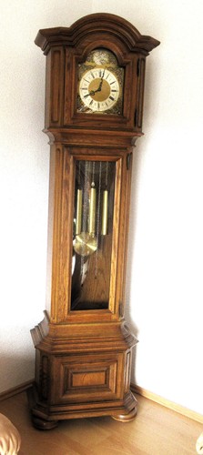 Standuhr eiche tempus - standuhr, fugit,