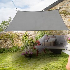 Sonnensegel Quadrat Sonnenschutz Segel Beschattung UV-Schutz Anthrazit 3.6x3.6m
