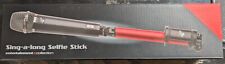 Sing a long Selfie Stick f. Smartphone m. Mikrofon Teleskopstab Karaoke NEU OVP