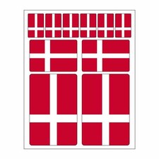 10 Stück Flaggen Aufkleber