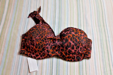 Marlies Dekkers Bademode Jungle Diva braun/print Wattiertes bikinioberteil 85e