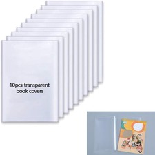 Buchumschlag A4 transparent  Kunststoff 10 Stück