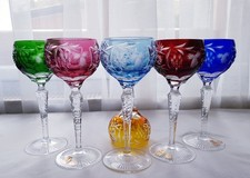 6 Nachtmann Traube Wein Römer Kristall Gläser 17,5 cm????