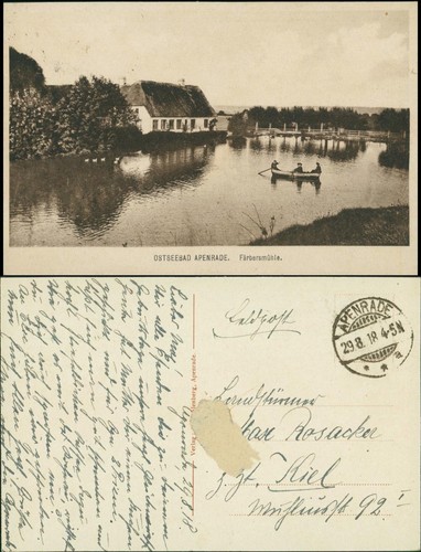 Postcard apenrade aabenraa - postcard,