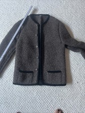 Trachten Janka Unisex Schurwolle Größe L braun Hand Gestrickt