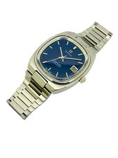 Vintage Omega Seamaster Automatic Date Blue 1974 Cal. 1012 SS Ref. 166.0213.
